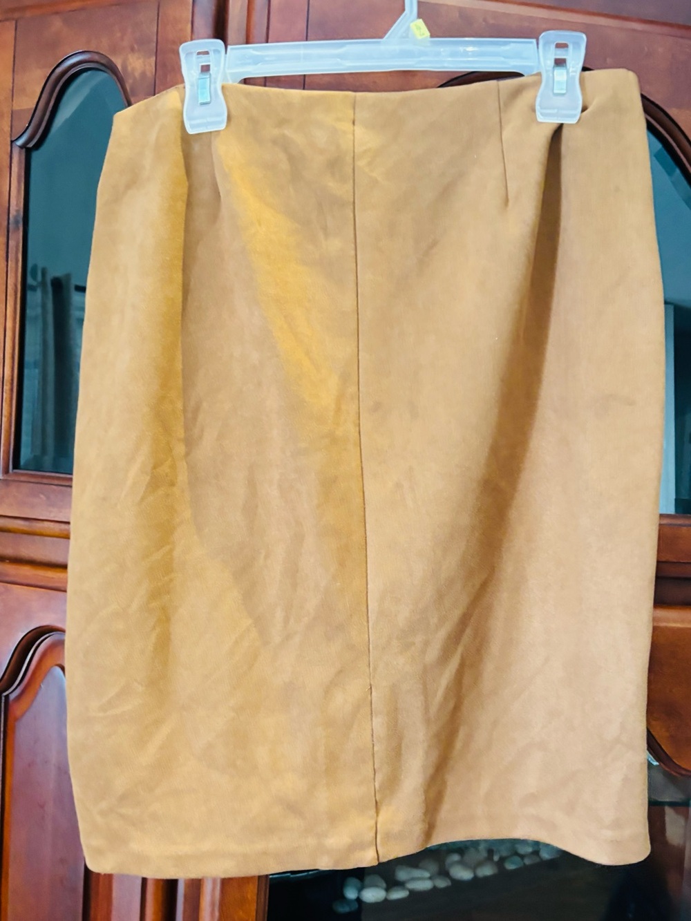 Tan Pencil Skirt